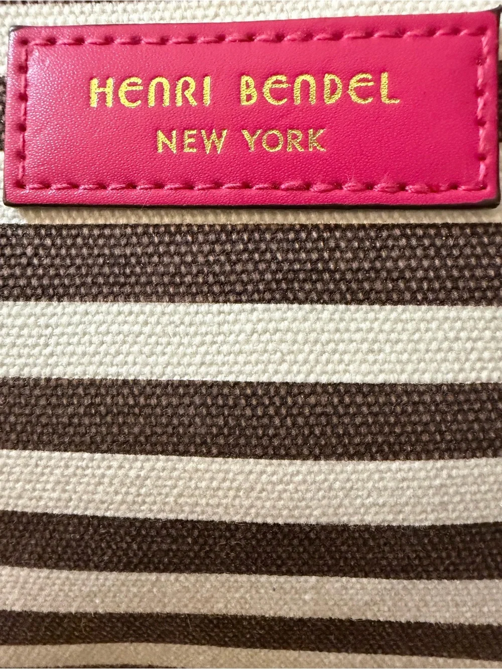 Henri Bendel Canvas Cosmetic Case